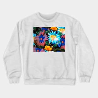 flowers in action Crewneck Sweatshirt